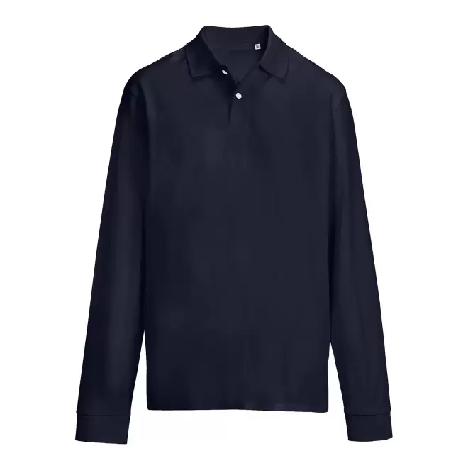 POLO MIXTE COULEUR PERSONNALISE 'PACIFIC LSL' - bleu marine