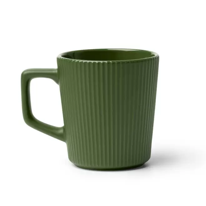 MUG EN CERAMIQUE CANNELE 320ML PERSONNALISABLE 'BRODO' - vert