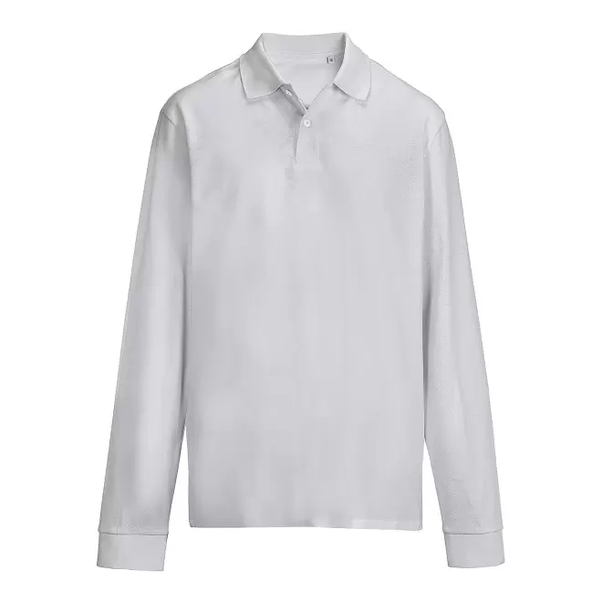 POLO MIXTE COULEUR PERSONNALISE 'PACIFIC LSL' - gris