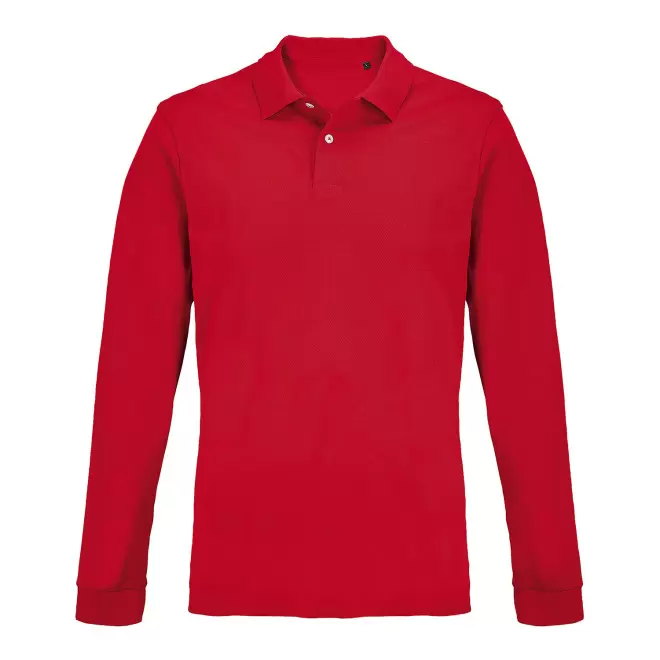 POLO MIXTE COULEUR PERSONNALISE 'PACIFIC LSL' - rouge