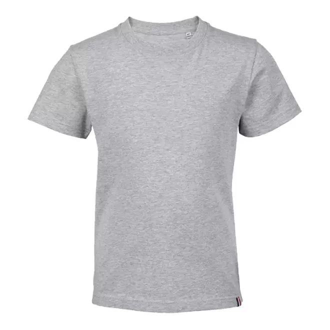 TEE SHIRT PERSONNALISABLE ENFANT BIO 'LOU' - gris chiné