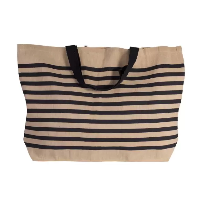 SAC SHOPPING XXL JUCO PERSONNALISE 'DANZA' - naturel/marine