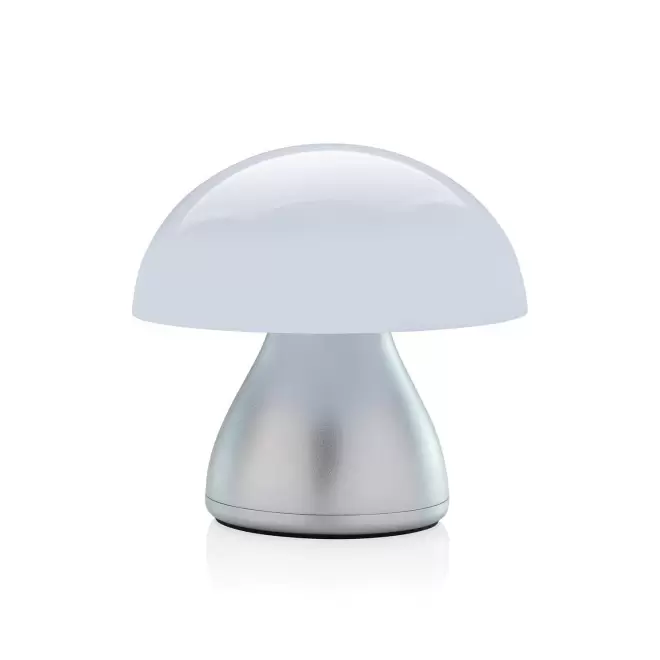 LAMPE DE TABLE RECHARGABLE PERSONNALISABLE 'CHAMPLUM' - gris