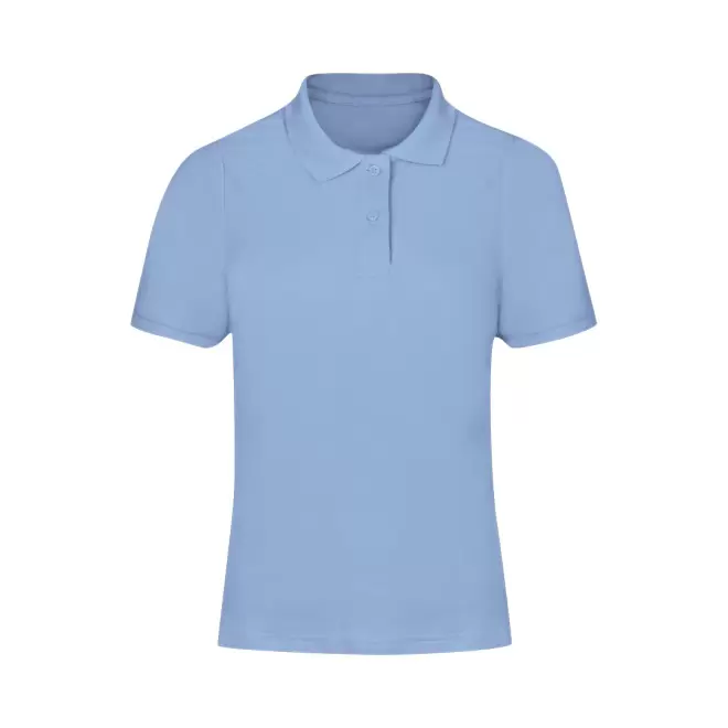 POLO FEMME COULEUR PERSONNALISABLE 'CHARLES' - bleu clair