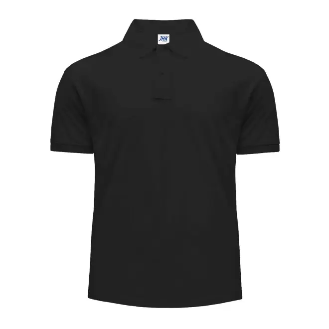 POLO HOMME COULEUR PERSONNALISABLE 210G 'JHK ESSENTIAL' - noir