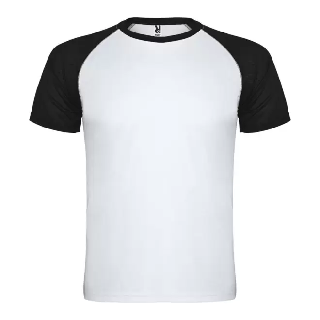 TEE-SHIRT PERSONNALISABLE SPORT MIXTE 'MILKY' - blanc/noir