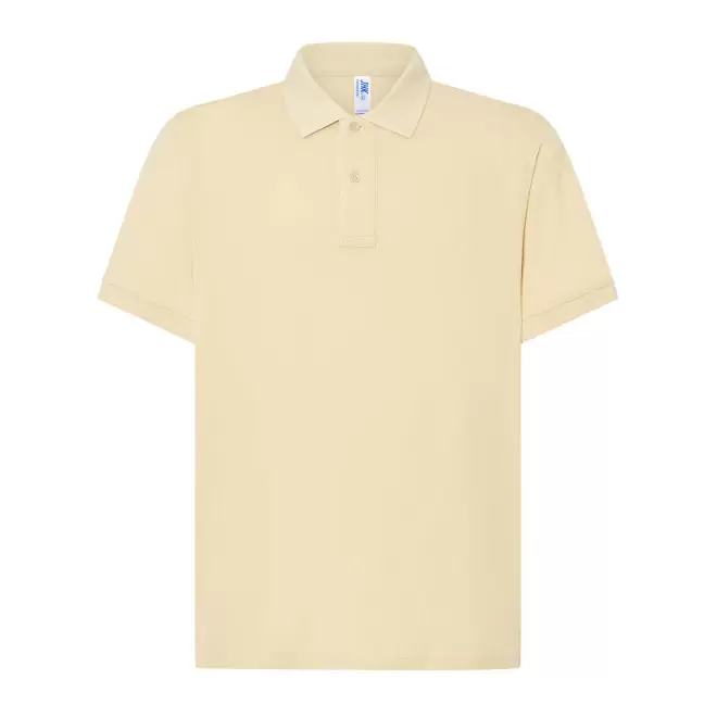 POLO HOMME COULEUR PERSONNALISABLE 210G 'JHK ESSENTIAL' - crème