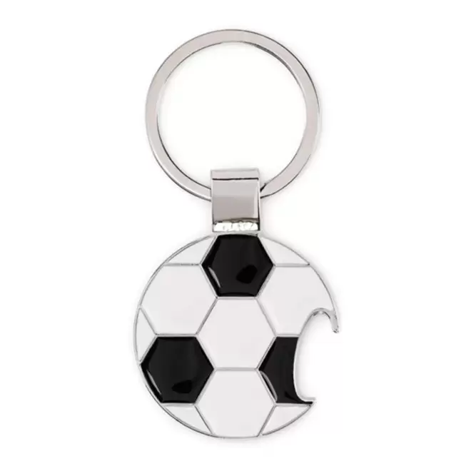 PORTE CLE DECAPSULEUR PERSONNALISABLE 'GOAL' - blanc