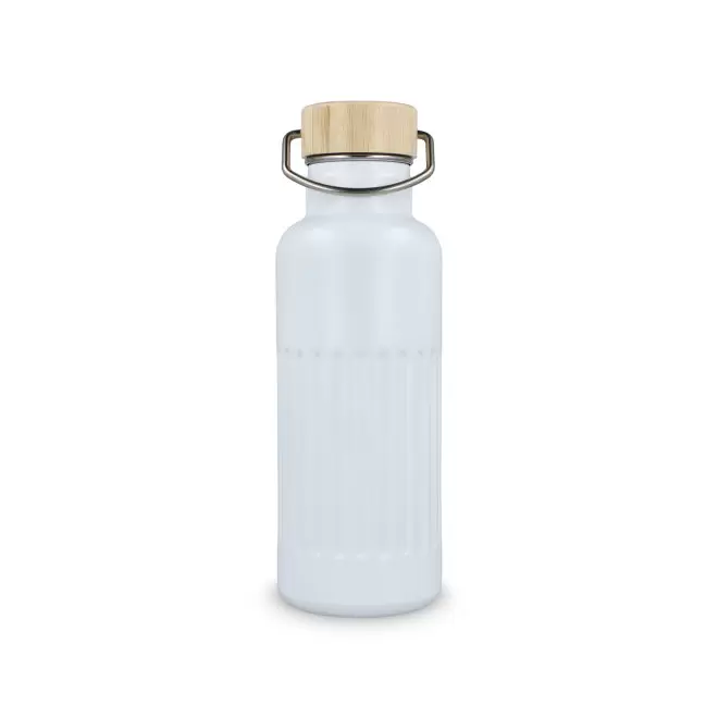BOUTEILLE ISOTHERME CANNELE 500ML PERSONNALISABLE 'CANNI' - blanc