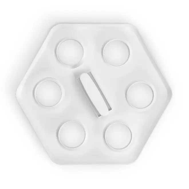 PLATEAU PORTE-GOBELET PERSONNALISÉ 'BAUMA' - blanc