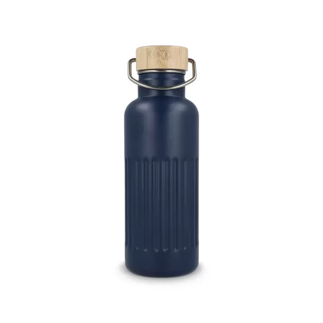 BOUTEILLE ISOTHERME CANNELE 500ML PERSONNALISABLE 'CANNI' - bleu foncé