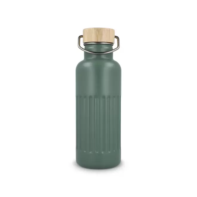 BOUTEILLE ISOTHERME CANNELE 500ML PERSONNALISABLE 'CANNI' - vert olive