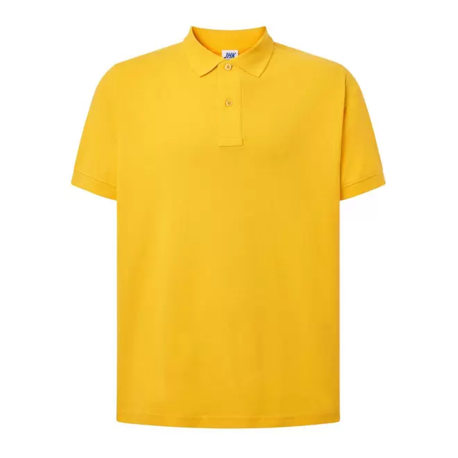 POLO HOMME COULEUR PERSONNALISABLE 210G 'JHK ESSENTIAL' - jaune