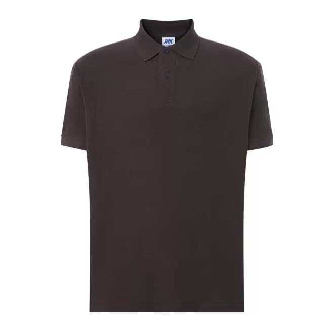 POLO HOMME COULEUR PERSONNALISABLE 210G 'JHK ESSENTIAL' - gris foncé