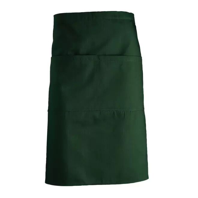 TABLIER PERSONNALISÉ MI-LONG 'GREENWICH' - vert bouteille