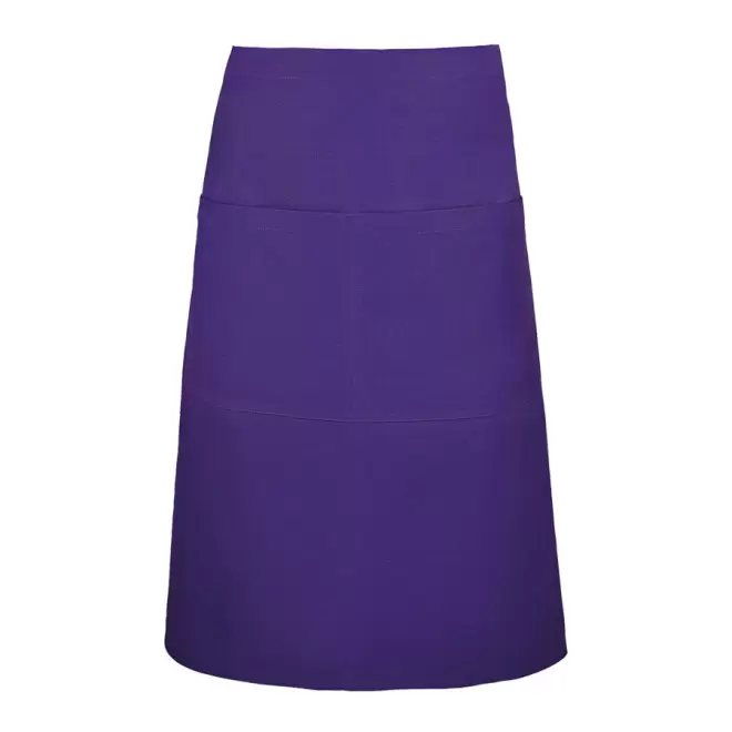 TABLIER PERSONNALISÉ MI-LONG 'GREENWICH' - violet