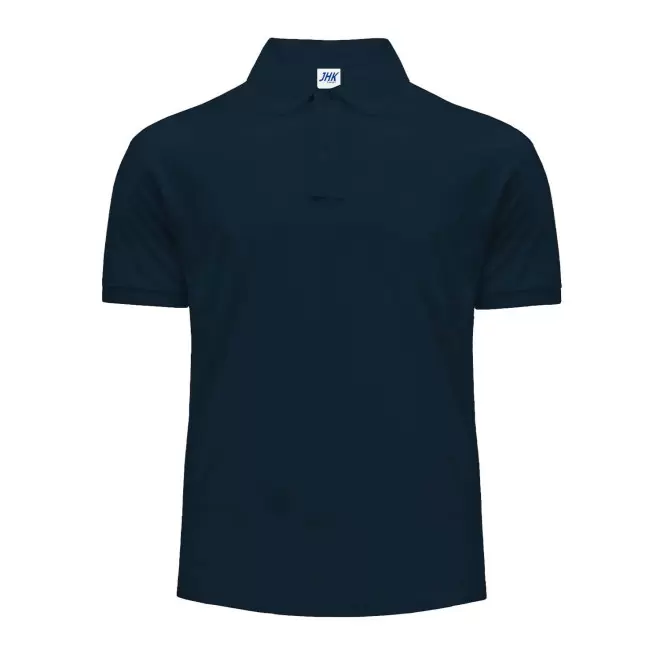 POLO HOMME COULEUR PERSONNALISABLE 210G 'JHK ESSENTIAL' - bleu marine