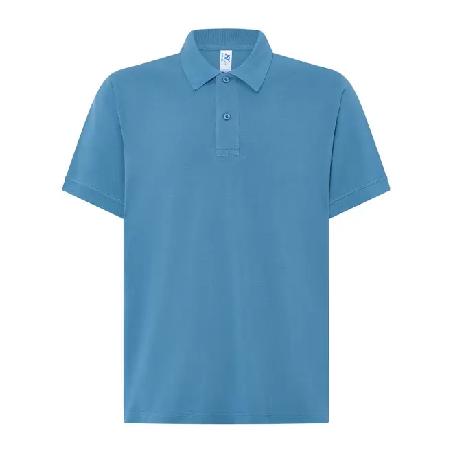POLO HOMME COULEUR PERSONNALISABLE 210G 'JHK ESSENTIAL' - bleu clair