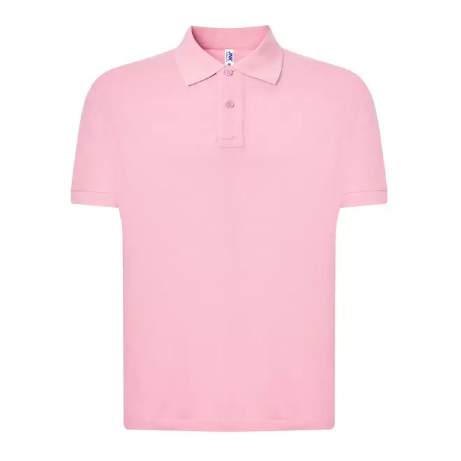 POLO HOMME COULEUR PERSONNALISABLE 210G 'JHK ESSENTIAL' - rose
