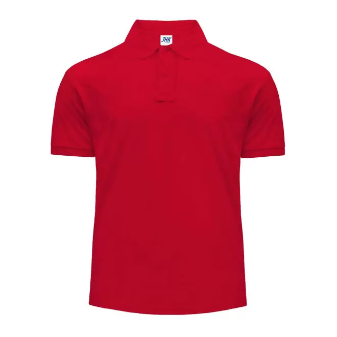 POLO HOMME COULEUR PERSONNALISABLE 210G 'JHK ESSENTIAL' - rouge