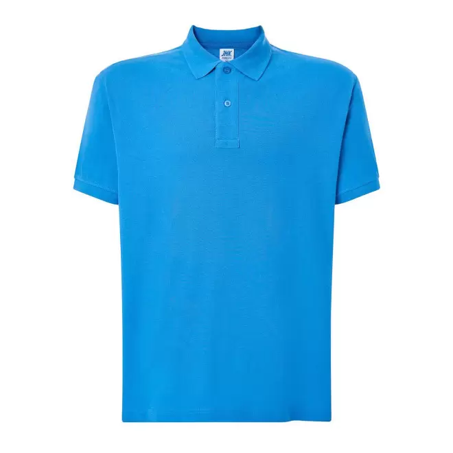 POLO HOMME COULEUR PERSONNALISABLE 210G 'JHK ESSENTIAL' - turquoise