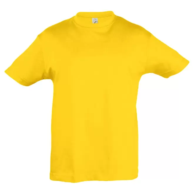RAPIDE 4J  TEE-SHIRT BLANC PUBLICITAIRE ENFANT 'REGENT KIDS' 150 GR/M - jaune