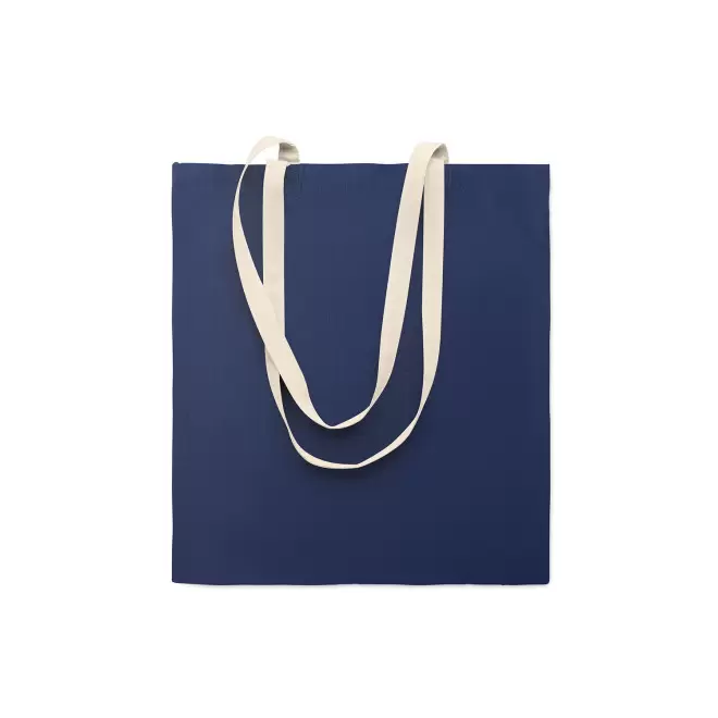 TOTE BAG PUBLICITAIRE BI COULEUR 140 GR 'AURIANOS' - bleu