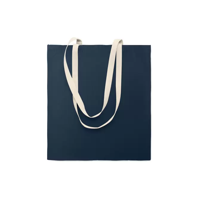 TOTE BAG PUBLICITAIRE BI COULEUR 140 GR 'AURIANOS' - bleu marine