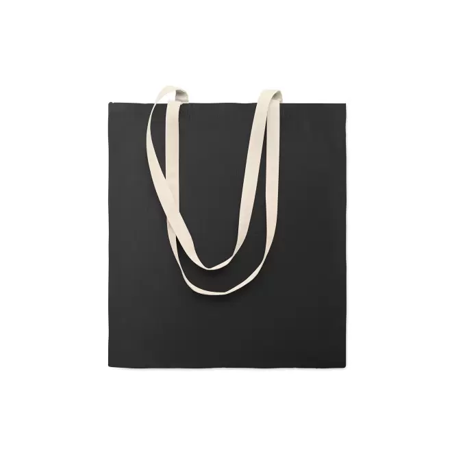 TOTE BAG PUBLICITAIRE BI COULEUR 140 GR 'AURIANOS' - noir