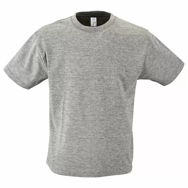 RAPIDE 4J  TEE-SHIRT BLANC PUBLICITAIRE ENFANT 'REGENT KIDS' 150 GR/M - gris chiné