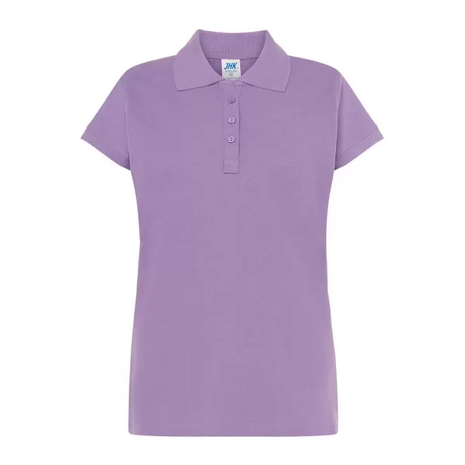 POLO FEMME COULEUR PERSONNALISABLE 210G 'JHK ESSENTIAL' - lavande