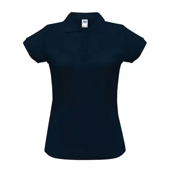 POLO FEMME COULEUR PERSONNALISABLE 210G 'JHK ESSENTIAL' - bleu marine