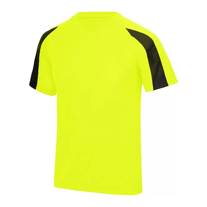 TEE-SHIRT PERSONNALISABLE DE SPORT MIXTE 'COOL T DUO' - jaune/noir