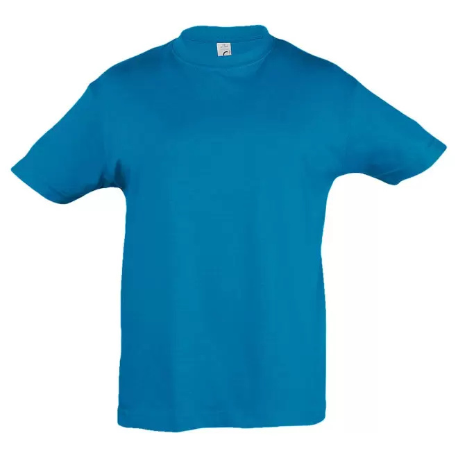 RAPIDE 4J  TEE-SHIRT BLANC PUBLICITAIRE ENFANT 'REGENT KIDS' 150 GR/M - bleu aqua