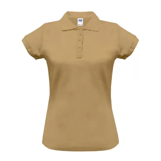 POLO FEMME COULEUR PERSONNALISABLE 210G 'JHK ESSENTIAL' - sable