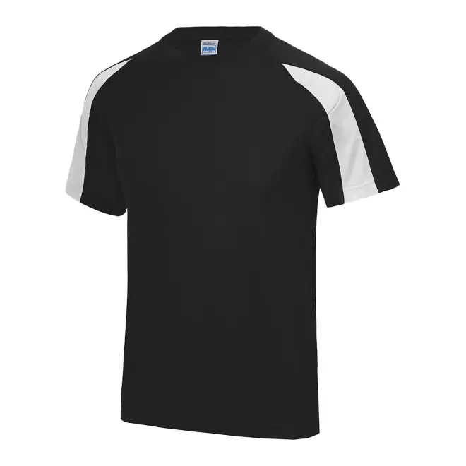 TEE-SHIRT PERSONNALISABLE DE SPORT MIXTE 'COOL T DUO' - noir/blanc