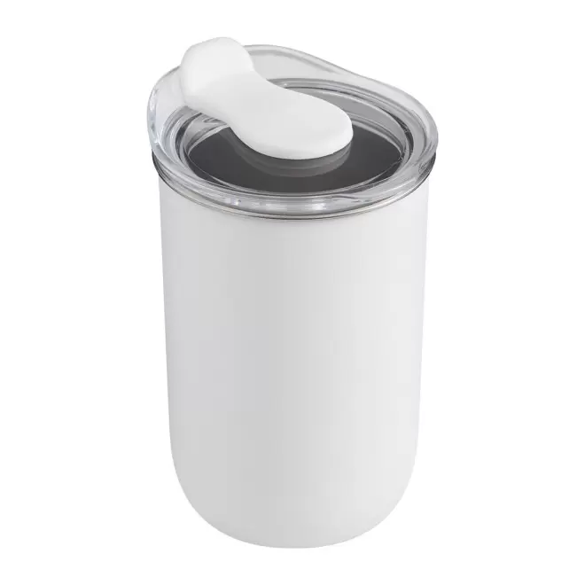 MUG ISOTHERME PERSONNALISABLE 350ML 'PIPOP' - blanc