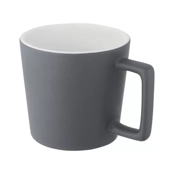 MUG CERAMIQUE MATE 370ML PERSONNALISABLE 'STICH' - gris clair