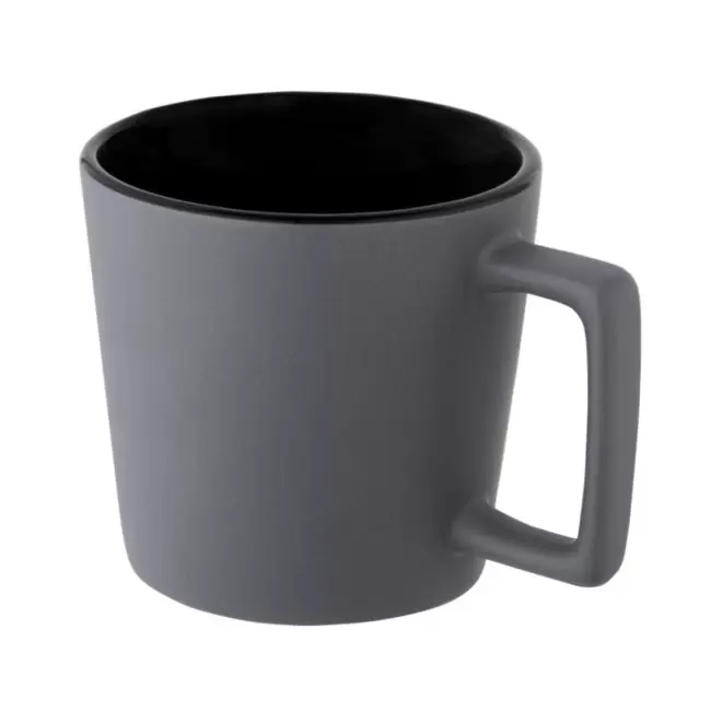 MUG CERAMIQUE MATE 370ML PERSONNALISABLE 'STICH' - gris foncé