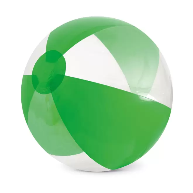 BALLON DE PLAGE PERSONNALISABLE 'PETIT PLAYA TRANSPARENT' - vert