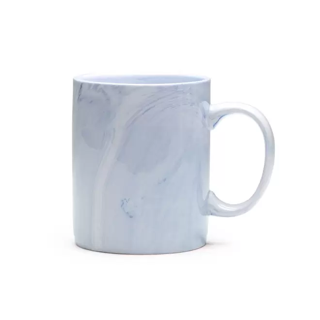 MUG CERAMIQUE PERSONNALISABLE 350 ML 'MARBRIO' - bleu
