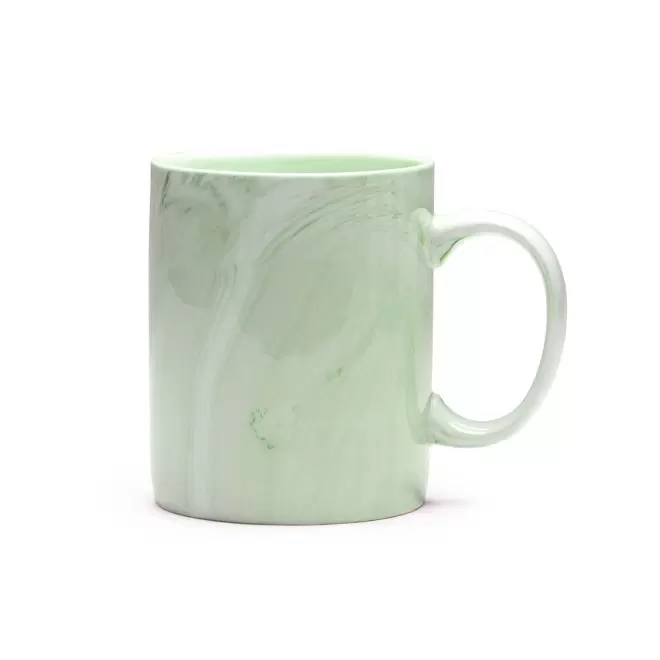MUG CERAMIQUE PERSONNALISABLE 350 ML 'MARBRIO' - vert