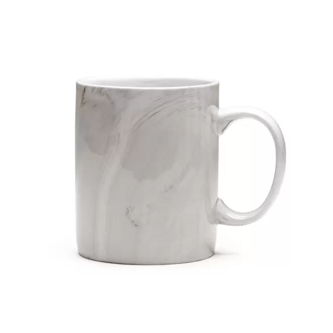 MUG CERAMIQUE PERSONNALISABLE 350 ML 'MARBRIO' - gris