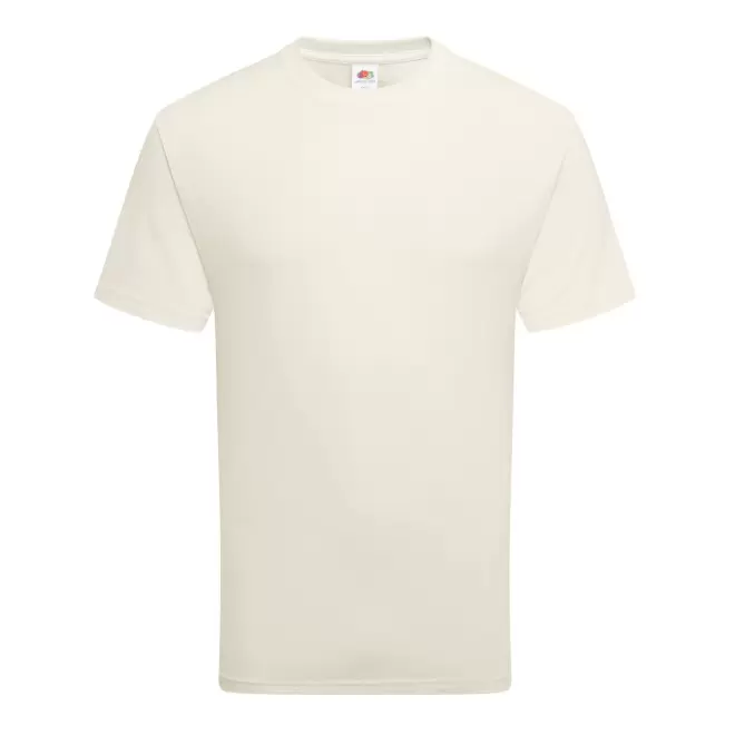 TEE-SHIRT PERSONNALISABLE MIXTE BLANC BIO 'HARBRO' - crème