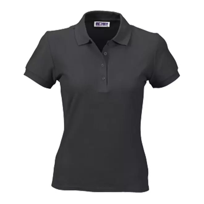 RAPIDE 4J  POLO PUBLICITAIRE FEMME 'PEOPLE' COULEUR 210 GR/M² - noir