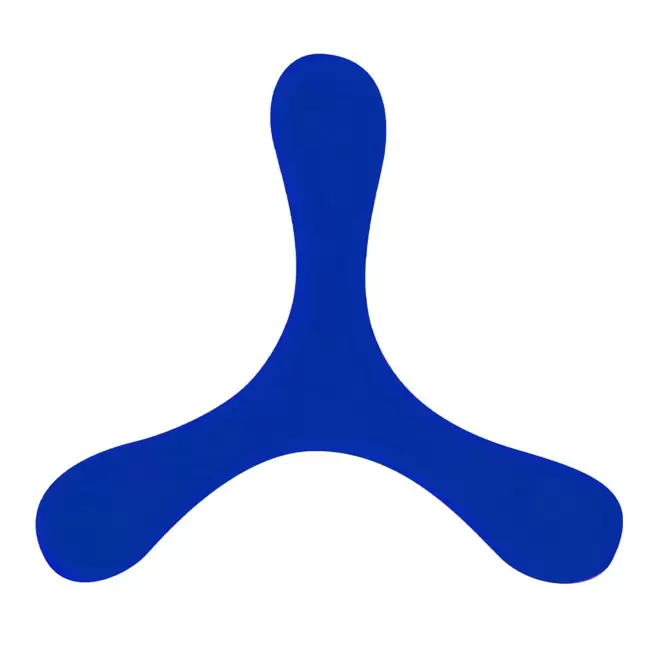 FRISBEE BOOMERANG PERSONNALISABLE 'BORI' - bleu