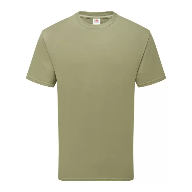 TEE-SHIRT PERSONNALISABLE MIXTE COULEUR BIO 'HARBRO' - vert olive