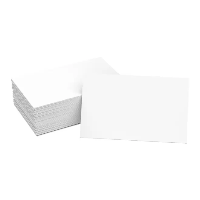 CARTE DE VISITE PERSONNALISÉE EN PAPIER RECYCLÉ 'CDV RECYCLEE' - blanc