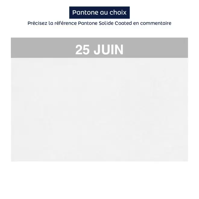 CALENDRIER EPHEMERIDE PERSONNALISE 'LUNA' - pantone