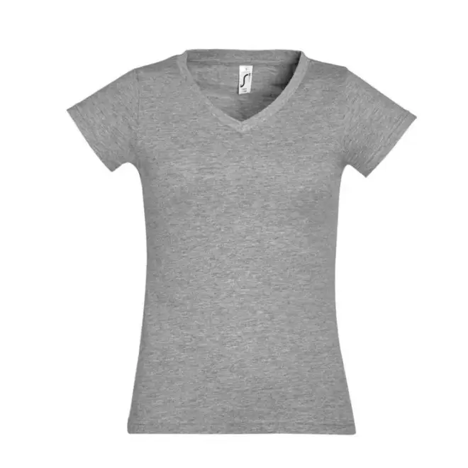 RAPIDE 4J - TEE-SHIRT PERSONNALISÉ FEMME 'MOON' 150 GR/M² - gris chiné